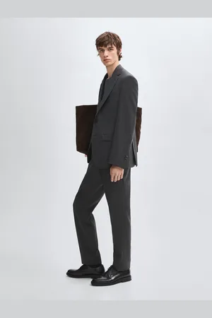 Massimo Dutti Spodnie Od Garnituru Ze 100% Wełny