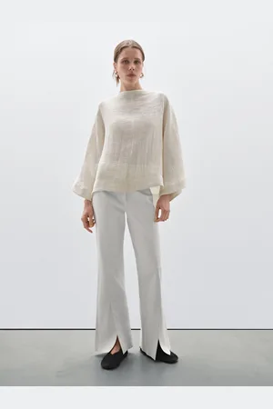 Massimo Dutti Koszula Z Dekoltem W Serek Na Plecach − Studio