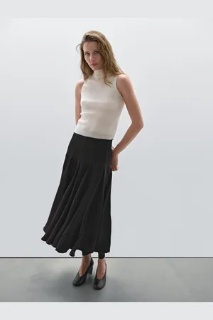 Massimo Dutti Spódnica Z Falbaną − Studio