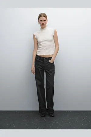 Massimo Dutti Koszulka Z Raglanowym Rękawem I Fakturą