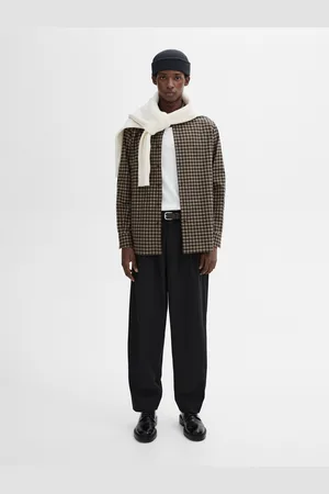 Massimo Dutti Koszula O Kroju Regular Fit Ze 100% Bawełny W Kratkę
