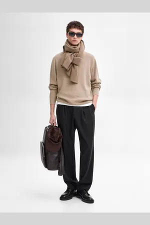 Massimo Dutti Dzianinowy Sweter Z Półgolfem