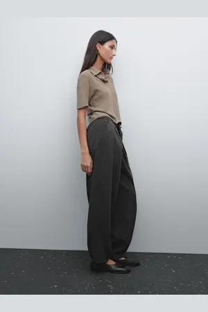 Massimo Dutti Dzianinowa Koszulka Polo Z Krótkim Rękawem