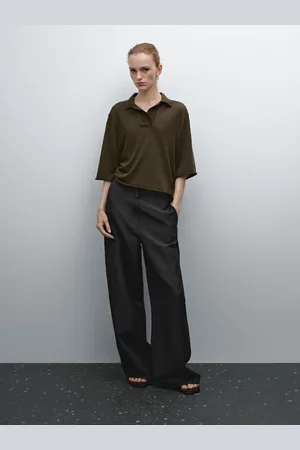 Massimo Dutti Dzianinowa Koszulka Polo Ze 100% Bawełny
