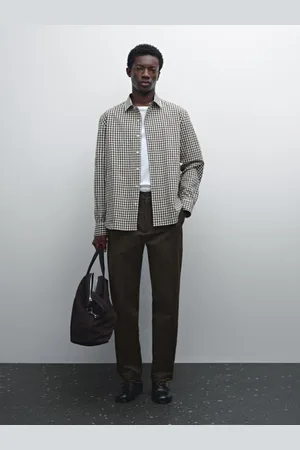 Massimo Dutti Koszula Relax Fit W Kratkę