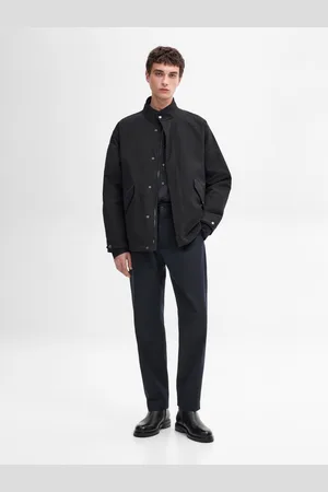 Massimo Dutti Krótka Parka Ze Sztruksowym Kołnierzem