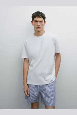 Massimo Dutti Góra Od Piżamy Z Krótkim Rękawem I Spodnie W Paski