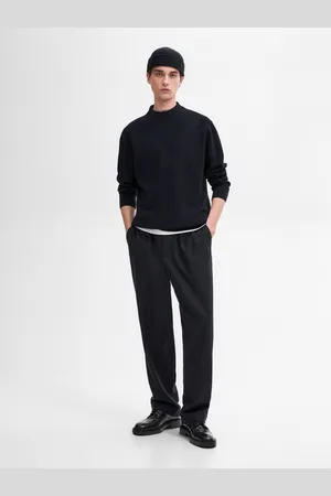 Massimo Dutti Dzianinowy Sweter Z Półgolfem