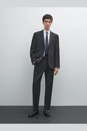 Massimo Dutti Spodnie Od Garnituru Ze 100% Wełny
