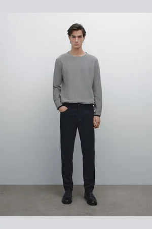Massimo Dutti Denimowe Spodnie Slim Z Mieszanki Bawełny