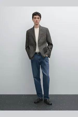 Massimo Dutti Marynarka Z Mieszanki Lnu I Bawełny