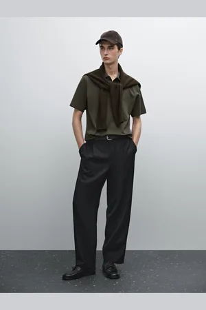 Massimo Dutti Koszulka Polo Ze 100% Bawełny Z Krótkim Rękawem