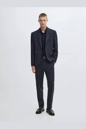 Massimo Dutti Spodnie Od Garnituru Ze 100% Wełny