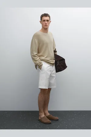 Massimo Dutti Bermudy Semi-Jogger Z Mieszanki Bawełny