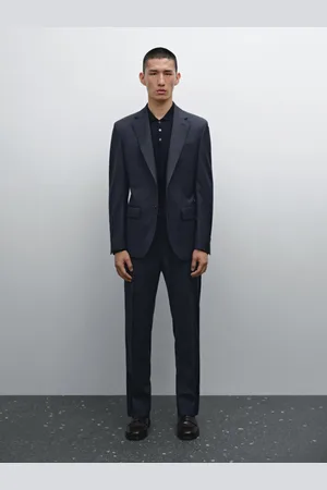 Massimo Dutti Marynarka Od Garnituru Z Wełny W Kratkę