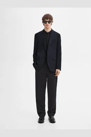 Massimo Dutti Elegancka Marynarka Z Mieszanki Wełny