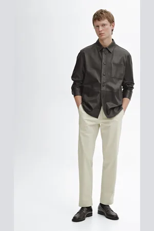 Massimo Dutti Zwężane Spodnie Ze Sprzączką