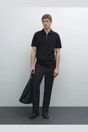 Massimo Dutti Koszulka Polo Ze 100% Bawełny Z Krótkim Rękawem