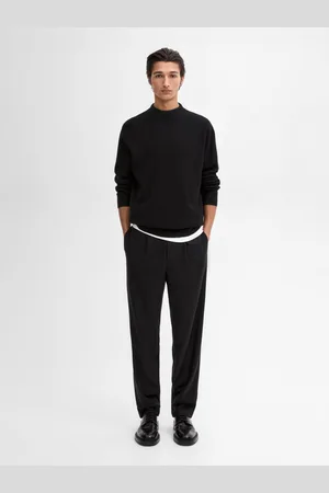 Massimo Dutti Dzianinowy Sweter Z Półgolfem