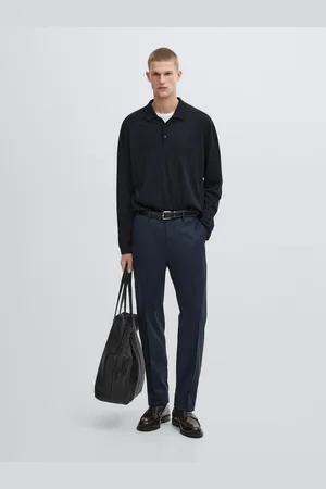 Massimo Dutti Spodnie Od Garnituru Ze 100% Wełny
