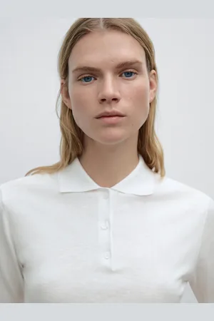 Massimo Dutti Sweter Polo Z Krótkim Rękawem