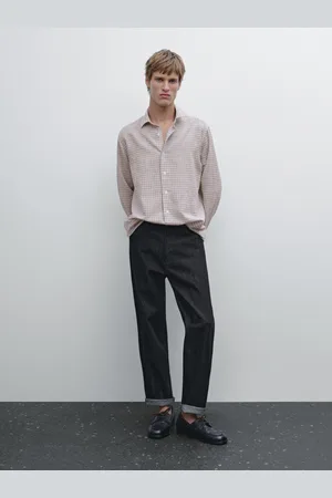 Massimo Dutti Koszula Regular Fit W Kratę