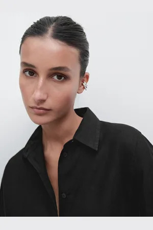 Massimo Dutti Luźna Koszula Ze 100% Lnu