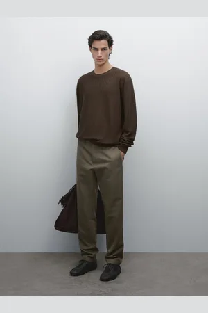 Massimo Dutti Zwężane Spodnie Z Mieszanki Bawełny