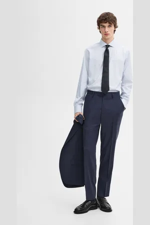 Massimo Dutti Spodnie Od Garnituru Z Mieszanki Wełny