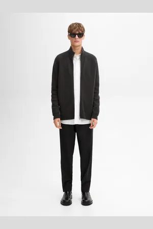 Massimo Dutti Kardigan Z Mieszanki Wełny Z Półgolfem