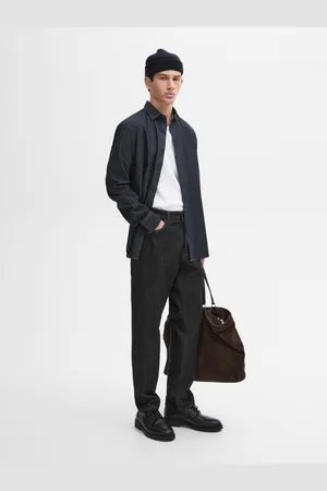 Massimo Dutti Koszula Jeansowa Slim Ze 100% Bawełny