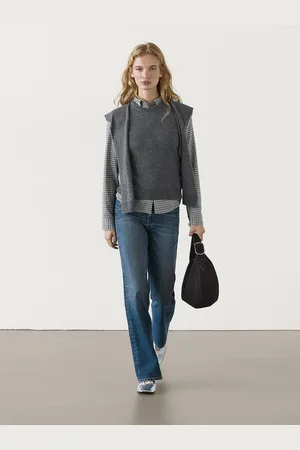 Massimo Dutti Kamizelka Z Mieszanki Wełny Z Swetrem