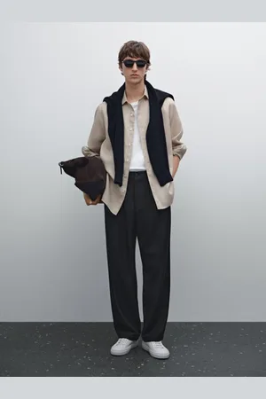 Massimo Dutti Koszula Slim Ze 100% Lnu
