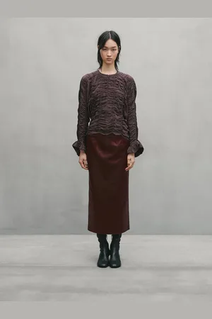 Massimo Dutti Bluzka Z Marszczeniem