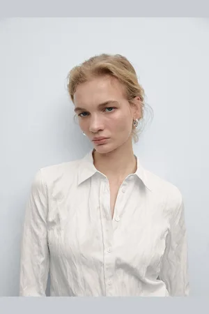 Massimo Dutti Koszula Z Mieszanki Bawełny Z Fakturą