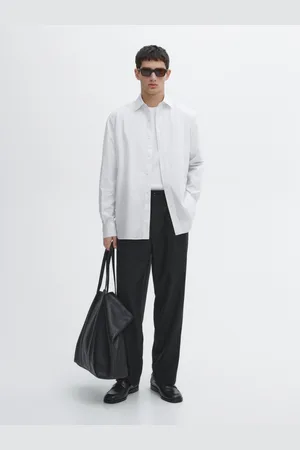 Massimo Dutti Koszula O Kroju Regular Fit Z Popeliny Ze 100% Bawełny
