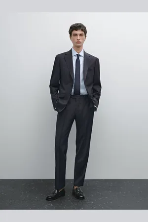 Massimo Dutti Spodnie Od Garnituru W Pepitkę