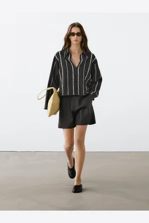 Massimo Dutti Bluzka Z Haftowanymi Elementami