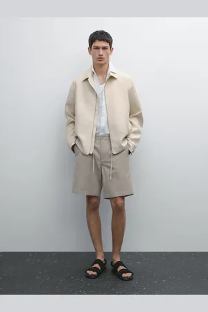 Massimo Dutti Bermudy Semi-Jogger Z Mieszanki Bawełny
