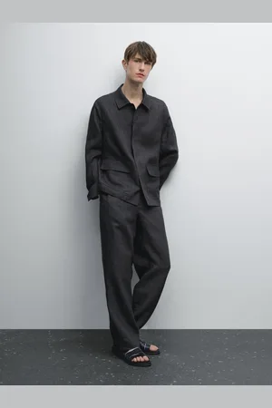 Massimo Dutti Koszula Wierzchnia Ze 100% Lnu