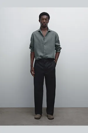 Massimo Dutti Koszula Slim Ze 100% Lnu
