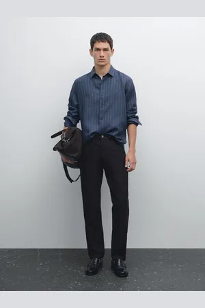 Massimo Dutti Zwężane Spodnie Z Mieszanki Bawełny