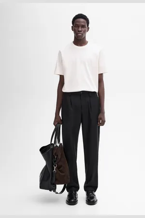Massimo Dutti Koszulka Wide Fit Ze 100% Bawełny