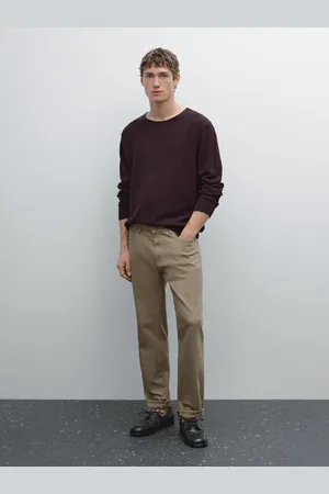 Massimo Dutti Denimowe Spodnie Slim Z Mieszanki Bawełny