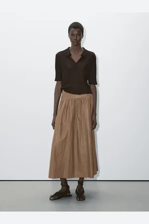 Massimo Dutti Dzianinowa Koszulka Polo Z Krótkim Rękawem − Studio