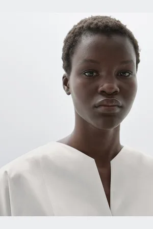 Massimo Dutti Koszula Z Popeliny Ze Zdobieniem Z Przodu