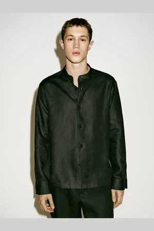 Massimo Dutti Lniana Koszula O Kroju Regular Fit − Limited Edition