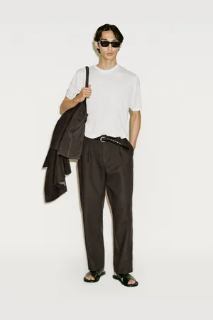 Massimo Dutti Dzianinowa Koszulka Z Mieszanki Jedwabiu − Limited Edition