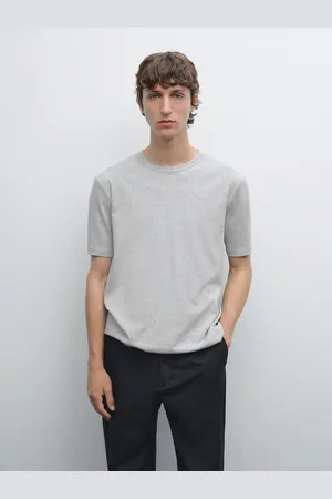 Massimo Dutti Koszulka Z Krótkim Rękawem Ze 100% Bawełny