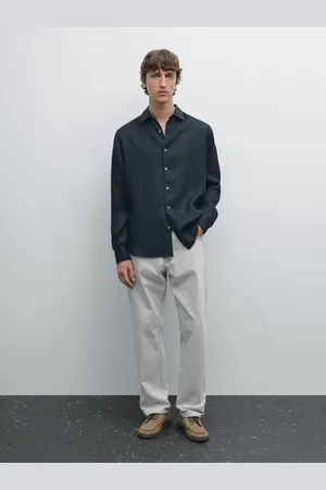 Massimo Dutti Koszula Regular Fit Ze 100% Lnu